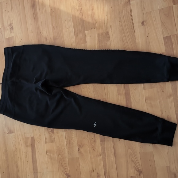 NWOT Alo Black Yoga Sweatpants Urban Moto Workout Gym M - Picture 15 of 15